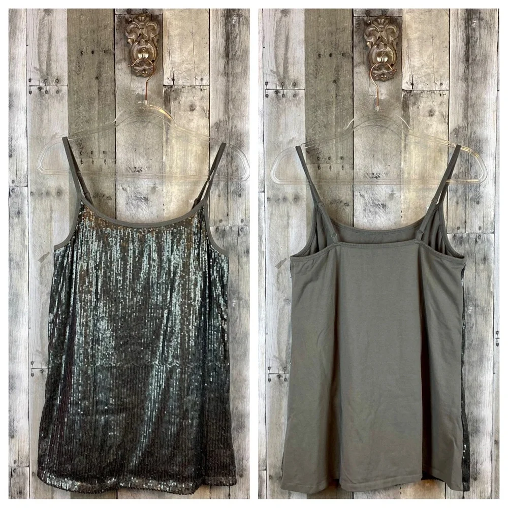 Torrid Sequin Front Foxy Cami in Green Size 1/14-16 Plus Size Fit. - Picture 7 of 12